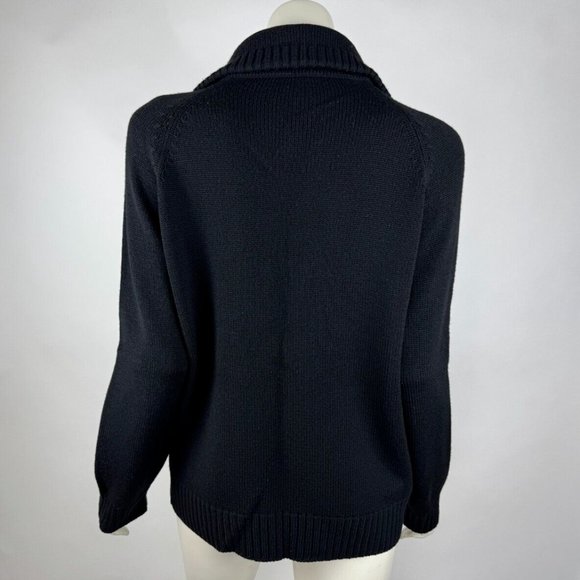 Amina Rubinacci Italy Full Zip Cardigan Women 48‎ US 8 EUC Long Sleeve Collared - Picture 3 of 11